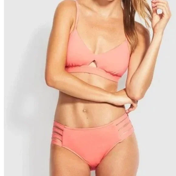 NWT Seafolly Active Multi Strap Hipster in Peach - Picture 2 of 14